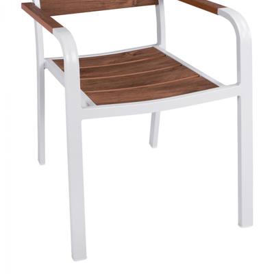 Kolltuk alumini BRONCA, 54.2×59×83.5 cm (HM5130.02), bardhë