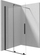Mur dushi Deante Jasmin Walk in, xham i fortë i kalit 6 mm, profil nero, transparent