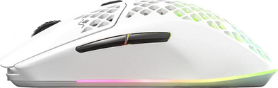 Maus SteelSeries Aerox 3 Snow Wireless 2022 (62608), i bardhë