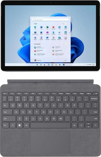 Laptop Microsoft Surface Go 3, 10.5'', Intel Pentium Gold 6500Y, 4GB RAM, Intel UHD Graphics 615, platin