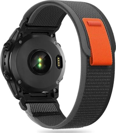 Rrip ore Tech-Protect për Garmin Fenix 5 6 7, najlon, sportiv, i zi