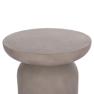 Tavolinë anësore HomeMarkt Anna, rrethore 60 cm, lartësi 76 cm, gri