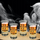 Set gotash shoti Mad Monkey Funny, 4 copë, formulë kimike alkooli, transparent