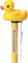 Termometër uji për pishinë Swim &amp; Fun Pool Thermometer Duck, me litar, në formë rosaku të verdhë