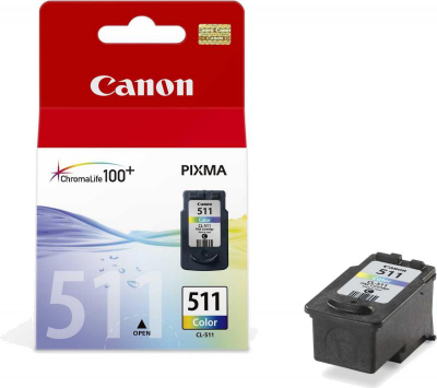 Fishek boje Canon CL-511, me ngjyra, kapacitet standard