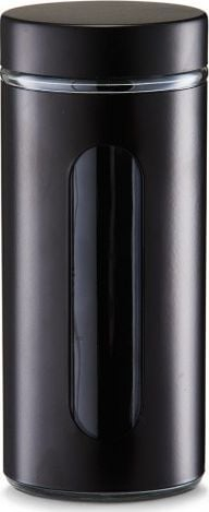 Enë ruajtëse Zeller, metal, 1200 ml, e zezë
