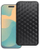 Футрола книга за Xiaomi Redmi Note 15 5G, преклопна навлака, со геометриски модел, црна