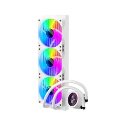 Ftohës uji për CPU 1STPLAYER TS4 360, radiator 360mm, ARGB, i bardhë