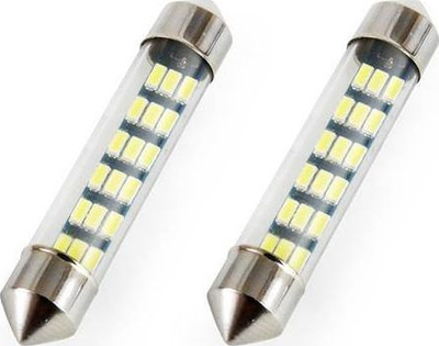 Llambë LED AMiO Standard Festoon C5W 18xSMD 3014, 12 V, 41 mm