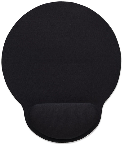 Mouse pad Manhattan me xhel për kyç, ergonomik, i zi