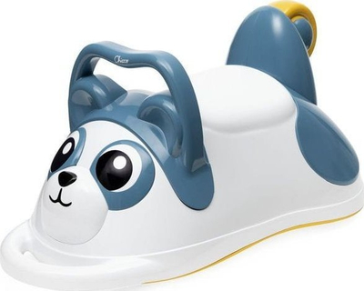 Lodër ride on Chicco Slide 3 in 1 Panda, me timon dhe borie, ndarje nën sedilje, shumëngjyrëshe