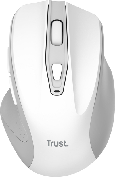 Maus wireless Trust Nito Silent, me klikime të qeta, i bardhë