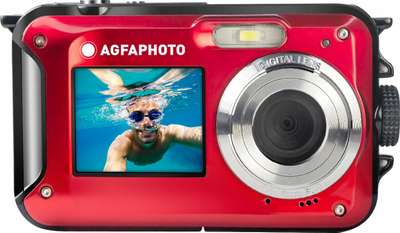 Aparat fotografik AgfaPhoto Realishot WP8000, 24MP, video Full HD, i kuq