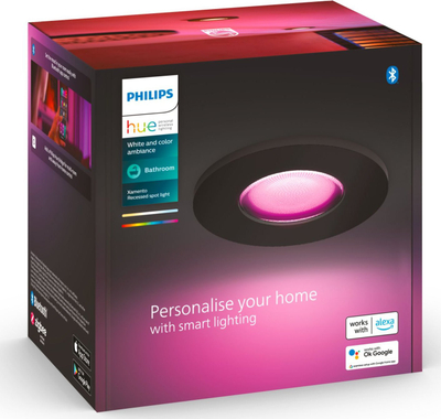 Spot drite i futur Philips Hue Xamento, LED, White &amp; Color Ambiance, i zi