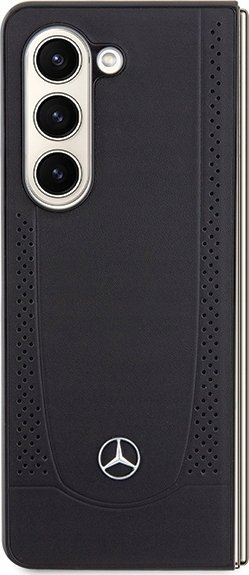 Kuti telefoni Mercedes Leather Urban për Samsung Galaxy Z Fold5, lëkurë eco, mbrojtëse, e zezë