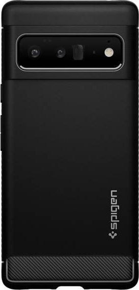 Maskë telefoni Spigen Rugged Armor për Google Pixel 6 Pro, mbrojtëse, rri mirë me karikim wireless, e zezë