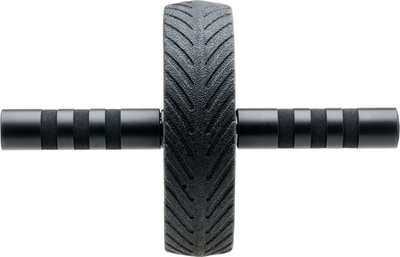 Rrotë ushtrimesh IQ Powerpump Wheel, 29 cm, me skelet çeliku dhe shkumë, ngjyrë e zezë