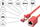 Kabllo zgjatëse interneti Good Connections RNS, Cat 6 S/FTP, 3m, e kuqe