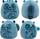 Lodër pelushi Squishmallows Brunhilda Ketri, 12\", velvet, blu