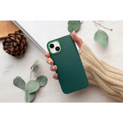 Mbulesë telefoni OEM për iPhone 17 Air, FRAME Case, jeshile
