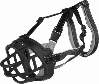Maskë për qen Trixie Muzzle Flex, S, e zezë