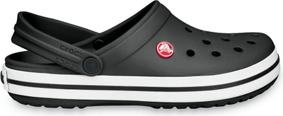 Papuçe për femra Crocs Crocband, 39-40, të zeza / bardha