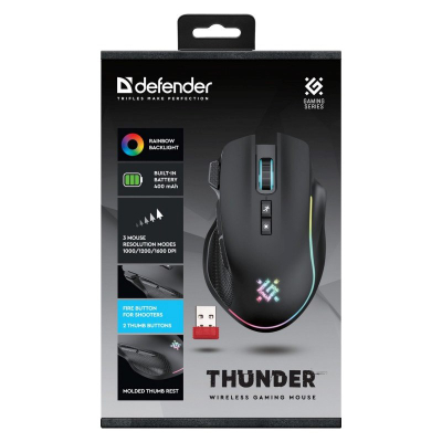 Maus Defender 52213 me kabllo, optik, i zi