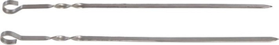 Shkopinj metalikë për skarë Sourcing GR-073, 53 cm, set 3 copë, argjendtë