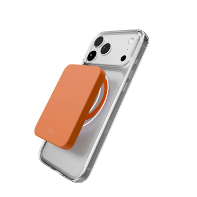 Kapak telefoni Puro Protective Case iPhone 17 Pro, TPU, transparent portokalli