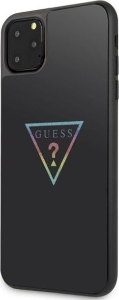 Kapak telefoni Guess Triangle Glitter, hard case, për iPhone 11 Pro Max, i zi