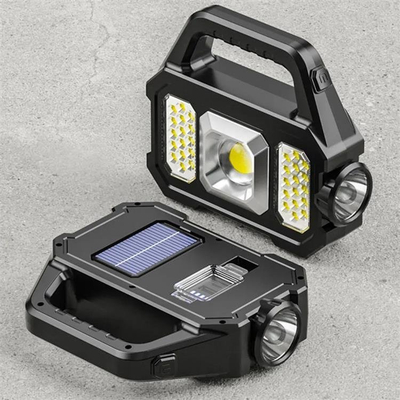 Prozhektor dore ZD103, LED me diell, 4000mAh, i zi
