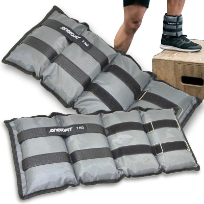 Pesha për kyç Enero Fit, set 2x7 kg 14 kg, gri