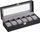 Kuti për ora Oskar Watch Box 6 JWB06BK, 6 ndarje, kapak transparent, e zezë