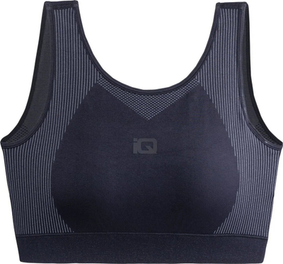 Top sportiv IQ Ingel Bra W, mbajtje e fortë, pa qepje, i zi