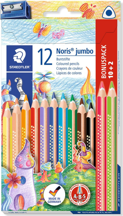 Ngjyra Staedtler Buntstift Noris jumbo, 12 ngjyra