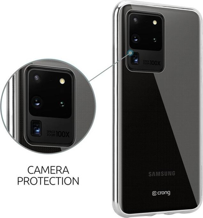 Këllëf telefoni Crong Crystal Slim Cover, Samsung Galaxy S20 Ultra, TPU, transparent
