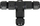 Lidhës kablli T Orno OR-AE-13602, IP68, 3x4mm², i zi