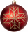 Сет украсни топчиња Atmosphera Colorama De Noël, 8 парчиња, рециклирана пластика, црвена и златна боја