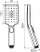 Bateri e fshehtë për vaskë Hansgrohe Talis E 71745670, set dushi, e zezë mat