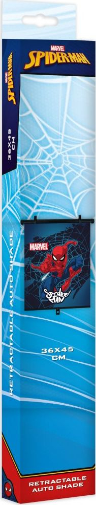 Ролетна за сонце за автомобил Seven Spiderman, 36x45cm, повеќебојна