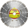 Disk diamant prerës Klingspor DT 900 B, 350mm, 22 copa segmentesh, ngjyrë argjendtë