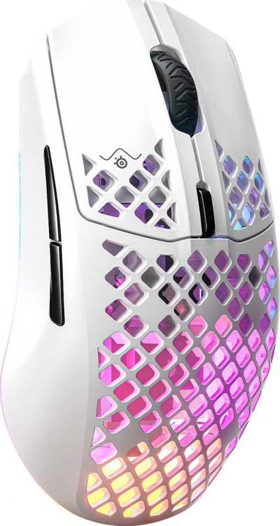 Maus SteelSeries Aerox 3 Snow Wireless 2022 (62608), i bardhë