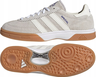 Këpucë hendbolli adidas HB Spezial M JP9800, meshkuj, shollë gomë non marking, të bardha