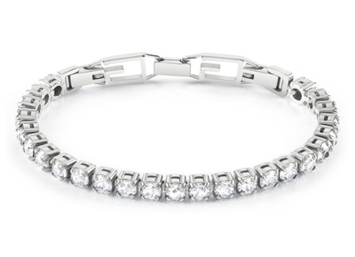 Byzylyk për femra GUESS G Tennis, i argjendtë/transparent