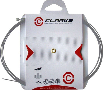 Kabllo freni Clarks PRE LUBE LONG LIFE, universal për MTB dhe rrugë, 2100mm, ngjyrë argjendtë