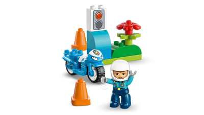 Lodër LEGO Police Motorcycle 10471, set ndërtimi, blu