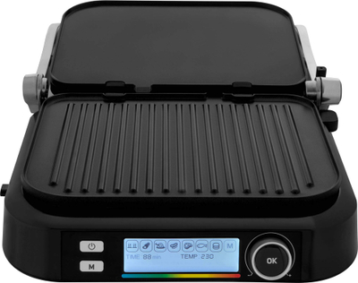 Grill elektrik kontakt Sencor SBG 6238BK, me ekran LED, pllaka jo-ngjitëse, i zi