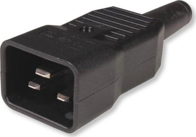 Panel energjie rack Techly 1U, 8x Schuko UNEL, kabllo C20 3m, i zi