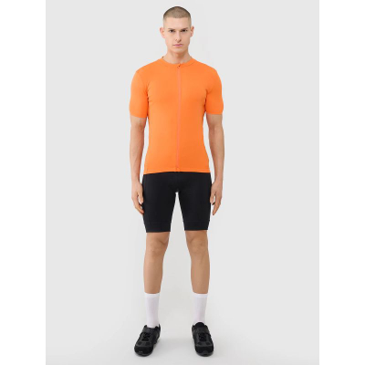 Pantallona çiklizmi për burra 4F SHORT TIGHTS FNK M030 me xhel nga brenda, me xhep anësor, të zeza