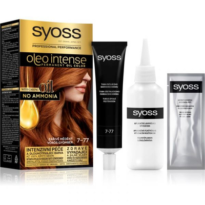 Ngjyrë për flokë Syoss Oleo Intense, 7.77 Red Ginger, 50 ml